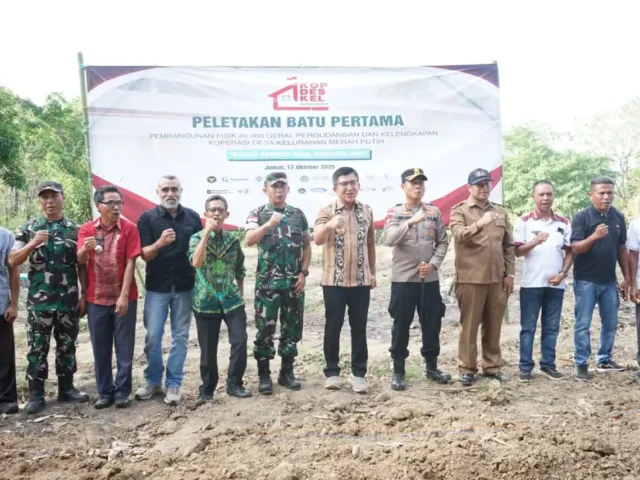 Peletakan Batu Pertama Gerai Koperasi Merah Putih di Manleten Tandai Kebangkitan Ekonomi Desa dari Perbatasan Belu