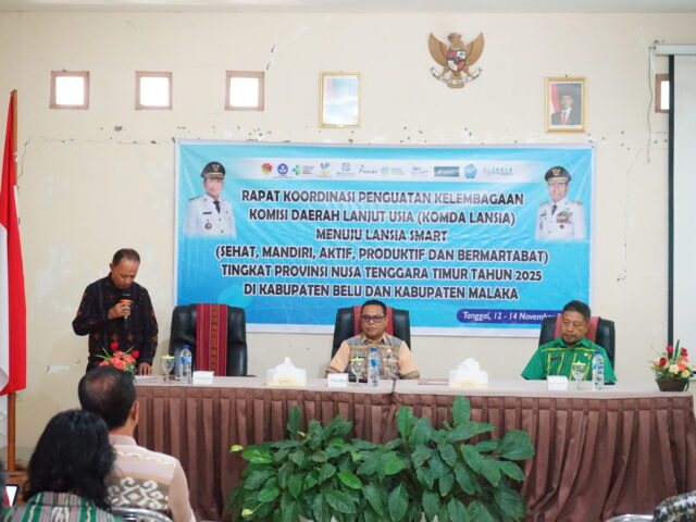 Rakor Komda Lansia NTT Perkuat Kelembagaan di Belu dan Malaka, Dorong Terwujudnya Lansia SMART